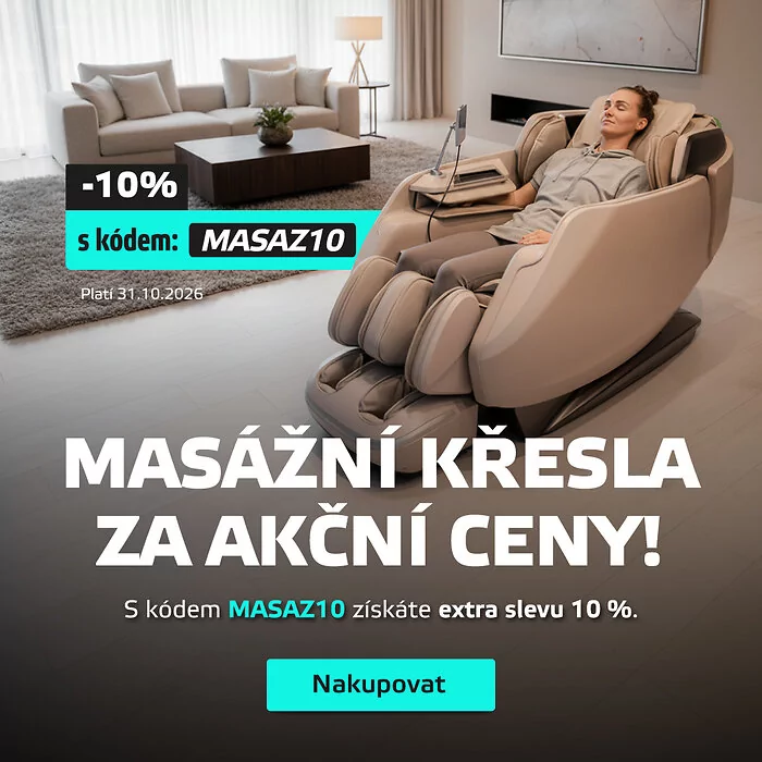 Masážní křesla -10% extra akce