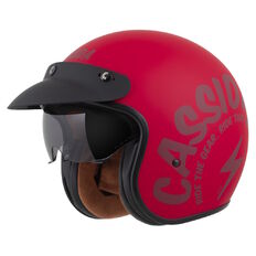 Moto přilba Cassida Oxygen Gear 2.0 červená matná/tmavě červená