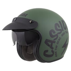 Moto přilba Cassida Oxygen Gear 2.0 zelená matná/černá
