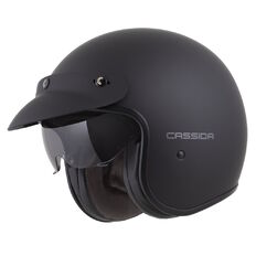 Moto přilba Cassida Oxygen Solid 2.0 černá matná/tmavě šedá