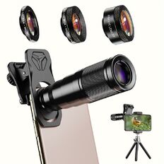 Sada Apexel 4v1 - teleobjektivy 22x s tripod stativem