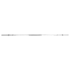 Vzpěračská tyč inSPORTline Welenorty 220cm/30mm • rovná • se závitem a objímkami
