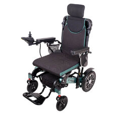 Elektrický invalidní vozík inSPORTline Hawkie Evo II s polohovatelným opěradlem • 700W • 30,55kg • do 130kg • až 24km dojezd