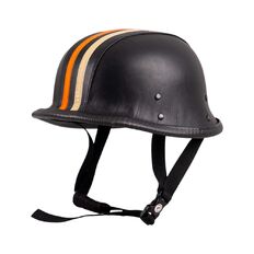 Retro otevřená moto helma Sodager Stripes