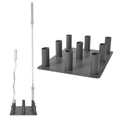 Stojan na olympijské tyče inSPORTline BR5001 • 9x50mm otvor