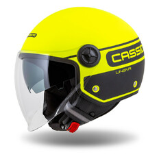 Moto přilba Cassida Handy Plus Linear žlutá fluo matná/černá - 2.jakost
