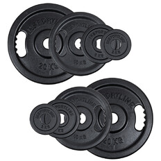 Litinové olympijské kotouče inSPORTline Castblack OL 50 mm 2-20 kg