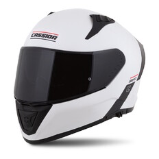 Moto přilba Cassida Aero Solid bílá/černá