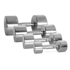 Chromové činky inSPORTline Crossteel 2-14 kg
