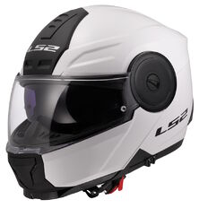 Výklopná moto přilba LS2 FF902 Scope II Solid Gloss White