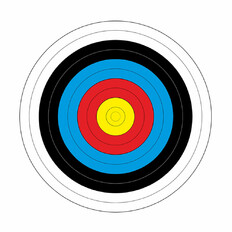 Papírový terč Yate průměr 60 cm 10 ks