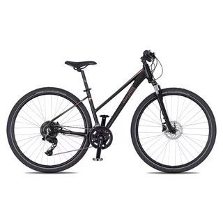 Dámské crossové kolo 4EVER Pulse Disc 28'' - model 2026 - matt black/rose gold