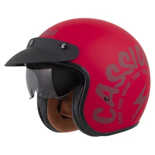 Moto přilba Cassida Oxygen Gear 2.0 červená matná/tmavě červená