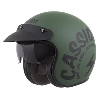 Moto přilba Cassida Oxygen Gear 2.0 zelená matná/černá