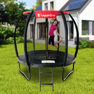 Trampolína se sítí a schůdky inSPORTline Flea PRO 183 cm
