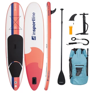 Paddleboard s příslušenstvím inSPORTline WaveTrip 11'6" G3 • 320l • do 160kg - korálová