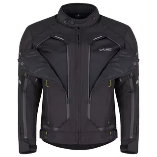Pánská moto bunda W-TEC Progair - černá-fluo