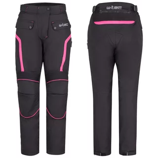 Dámské moto kalhoty W-TEC Durmanes Lady - černo-růžová