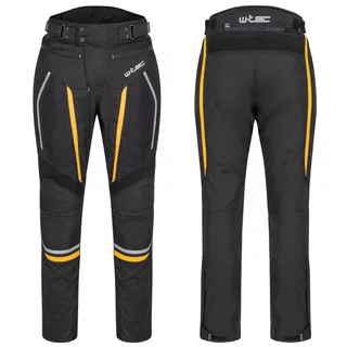 Pánské letní moto kalhoty W-TEC Toranio - černo-žlutá