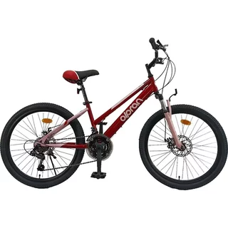 Odlehčené juniorské kolo Olpran Talpa 24" - model 2026 • 135-155 cm • 13,6 kg - 2.jakost - tmavě červená/růžová 