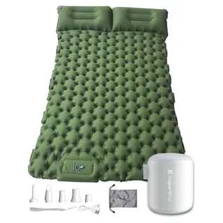Nafukovací karimatka pro dva inSPORTline Faustea s minipumpou 192x125x8 cm