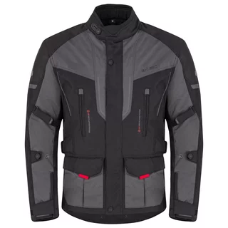 Pánská moto bunda W-TEC Xeniaq - černo-šedá