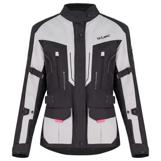 Dámská moto bunda W-TEC Xenia - černo-šedá
