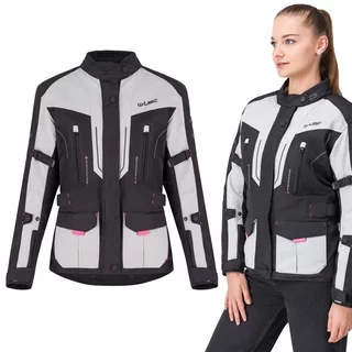 Dámská moto bunda W-TEC Xenia CE - černo-šedá