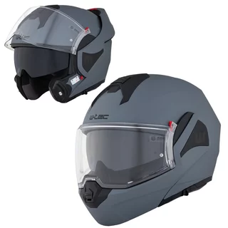 Překlopná moto přilba W-TEC Sabron P/J - Nardo Grey