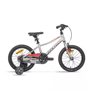 Dětské kolo Galaxy Mira 16" 9.0 - rozbaleno - stříbrná