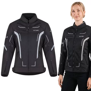 Letní dámská moto bunda W-TEC Mirelia - černo-šedá