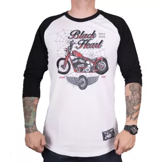 Triko s dlouhým rukávem BLACK HEART Red Baron Chopper
