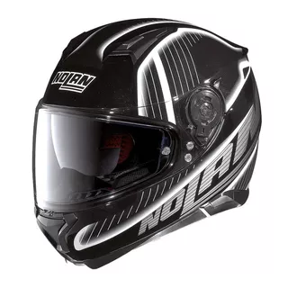 Moto helma Nolan N87 Harp N-Com Flat Black-White - 2.jakost