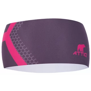 Sportovní čelenka Attiq Lycra Thermo - Vertical Pink
