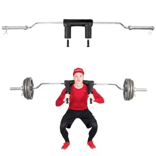 Olympijská hřídel na dřepy inSPORTline Squabar 239,3cm/50mm • 25,5kg • do 317kg • s objímkami