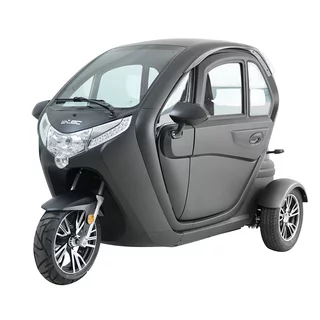Elektrická tříkolka se střechou W-TEC Tukago • 25 km/h • až 50km dojezd • bez řidičáku - černá