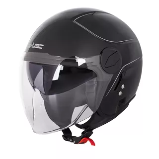 Přilba na skútr W-TEC Vernante - 2.jakost - Glossy Black