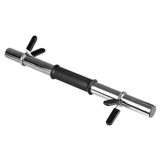 Dutá hřídel na jednoruční činku inSPORTline Onepump 45cm/30mm • s objímkami, bez závitu