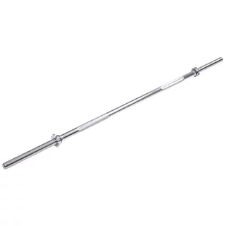Vzpěračská tyč inSPORTline Welerty rovná 180cm/30mm • se závitem a objímkami