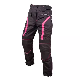Dámské moto kalhoty W-TEC Durmanes Lady - rozbaleno - černo-růžová