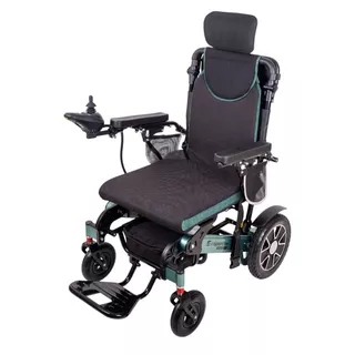 Elektrický invalidní vozík inSPORTline Hawkie Evo II s polohovatelným opěradlem • 700W • 30,55kg • do 130kg • až 24km dojezd - zelená
