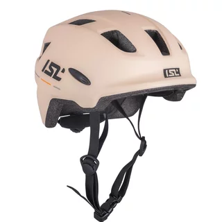 Dětská cyklo přilba s LED světlem ISL Lumitto - Peach Beige