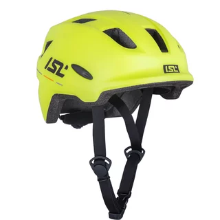 Dětská cyklo přilba s LED světlem ISL Lumitto - Neon Yellow