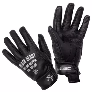 Letní kožené moto rukavice W-TEC Black Heart Darios