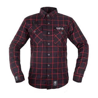 Košile W-TEC Black Heart Respector II - černá s červeným pruhem