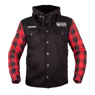 Bunda na chopper W-TEC Black Heart Ruffster - černo-červená