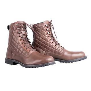 Dámské moto boty W-TEC Leocia Brown - hnědá