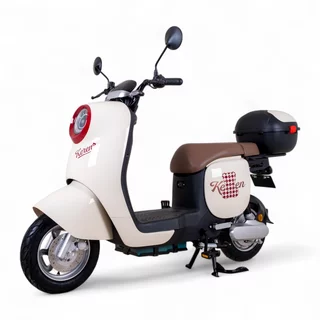 Elektrický skútr Keren Beike 16" • až 60 km • 25 km/h • bez řidičáku- 2.jakost - hnědo-červená