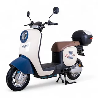 Elektrický skútr Keren Beike 16" • až 60 km • 25 km/h • bez řidičáku- 2.jakost - hnědo-modrá