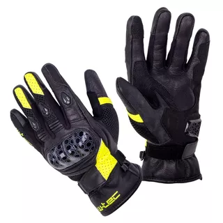 Moto rukavice W-TEC Kudavo - černá-fluo